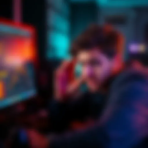 A person showing frustration while trying to claim staked rewards on their computer