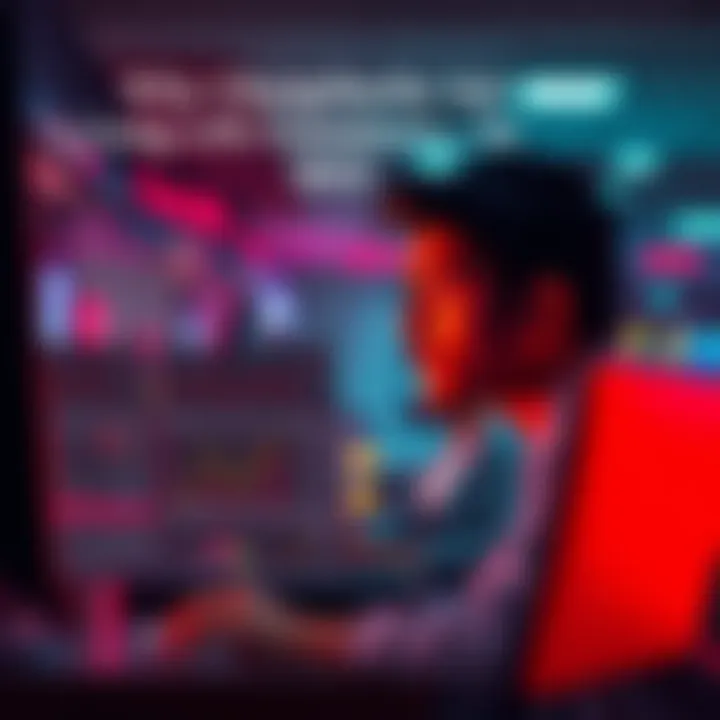 A person showing frustration while trying to process a chargeback on a computer