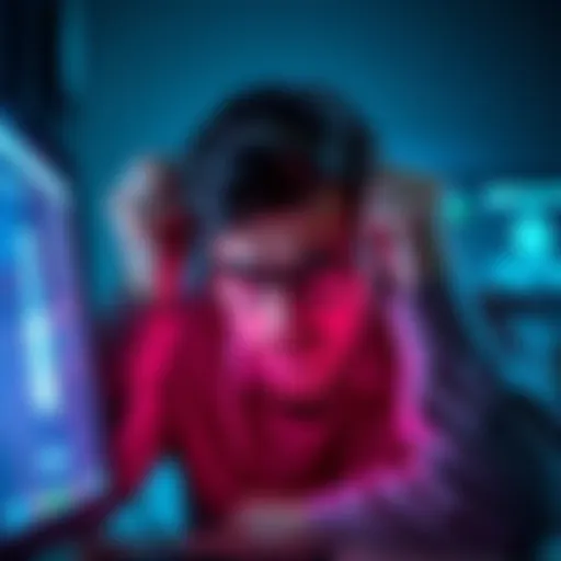 A person looking at a computer screen with frustration, indicating trouble logging in to an account