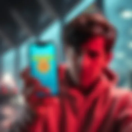 A person looking frustrated while trying to deposit Bitcoin on a smartphone with a Revolut app open