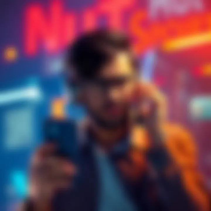 Frustrated individual holding a phone, waiting for customer support assistance