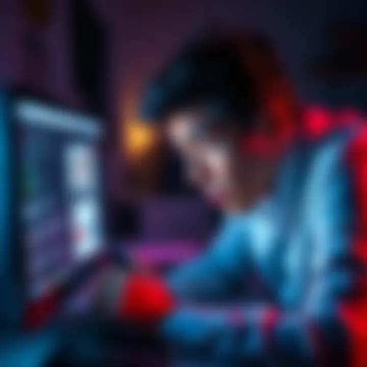 A person looking at a computer screen with a worried expression, showing issues with account access on Gemini.