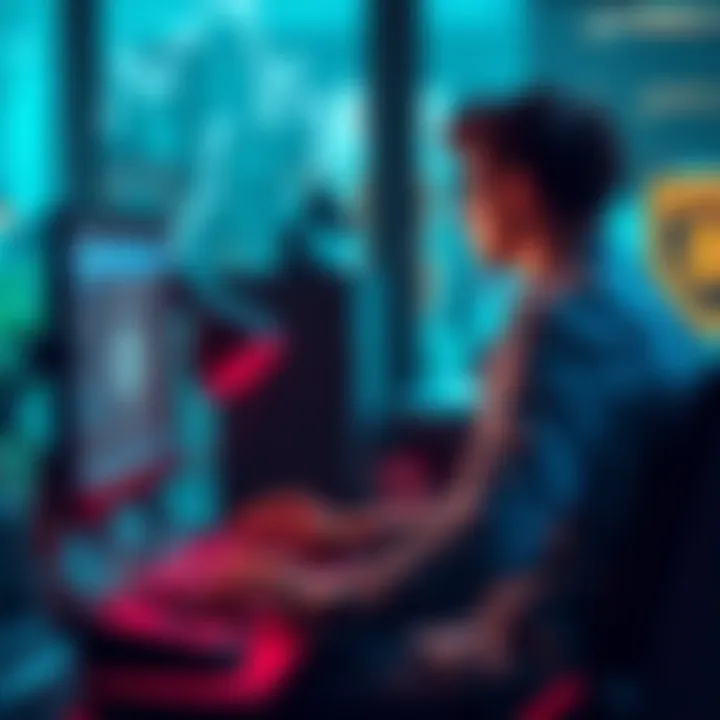 A person looking stressed while sitting at a desk, staring at a computer screen showing a locked account message