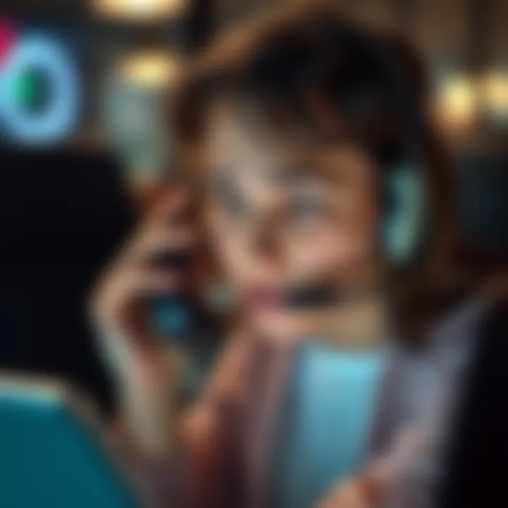 A person looking stressed while on the phone, trying to resolve account access issues with customer service.
