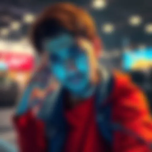 A person looks frustrated while holding a phone, representing issues with a financial service.