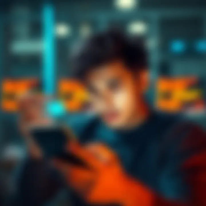 A person looking frustrated while using a smartphone with Pi App Studio on the screen, showing error messages and bugs