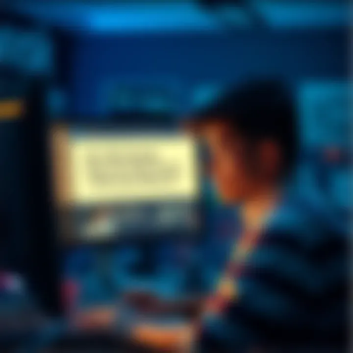 A person looking annoyed at their computer screen with pop-up ads blocking a boosting feature