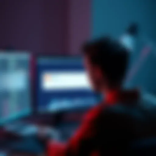 A person looking at a computer screen displaying an error message about Lava endpoints while trying to unstake AXL.