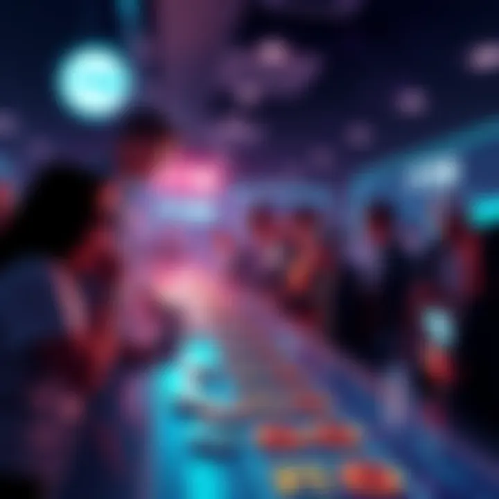 A visual guide showing people exchanging FTM tokens at a digital platform