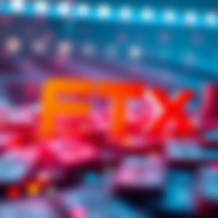 FTX logo with a graphic showing money being distributed to creditors
