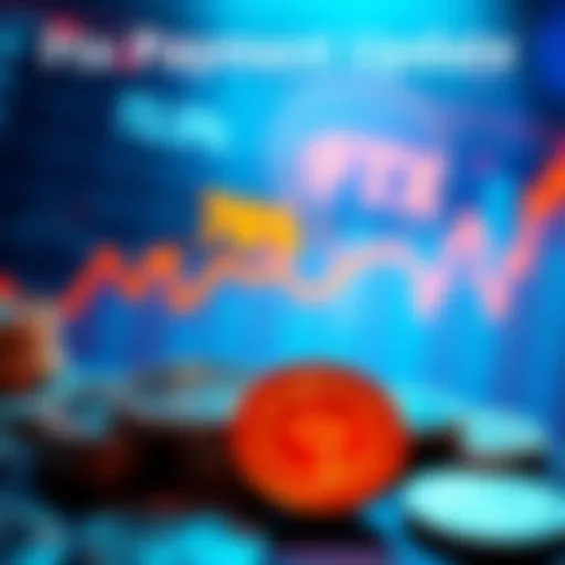 Image showing a financial chart with 72.5% marked, indicating recent funds received from Ftx distributions, with coins representing potential future payouts.
