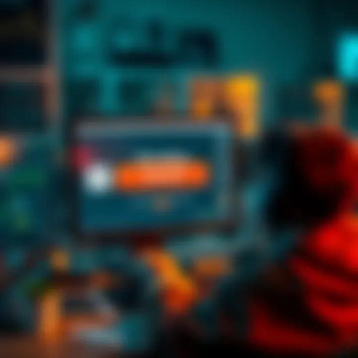 A frustrated person looking at their computer screen with a pending transaction message for a wallet withdrawal