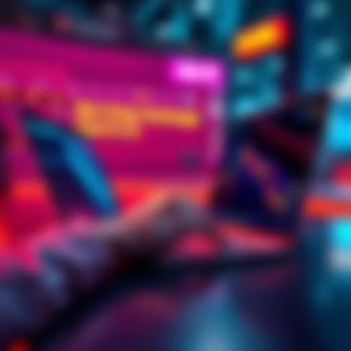 A person using a laptop to transfer funds to a Spot Exchange for cryptocurrency trading