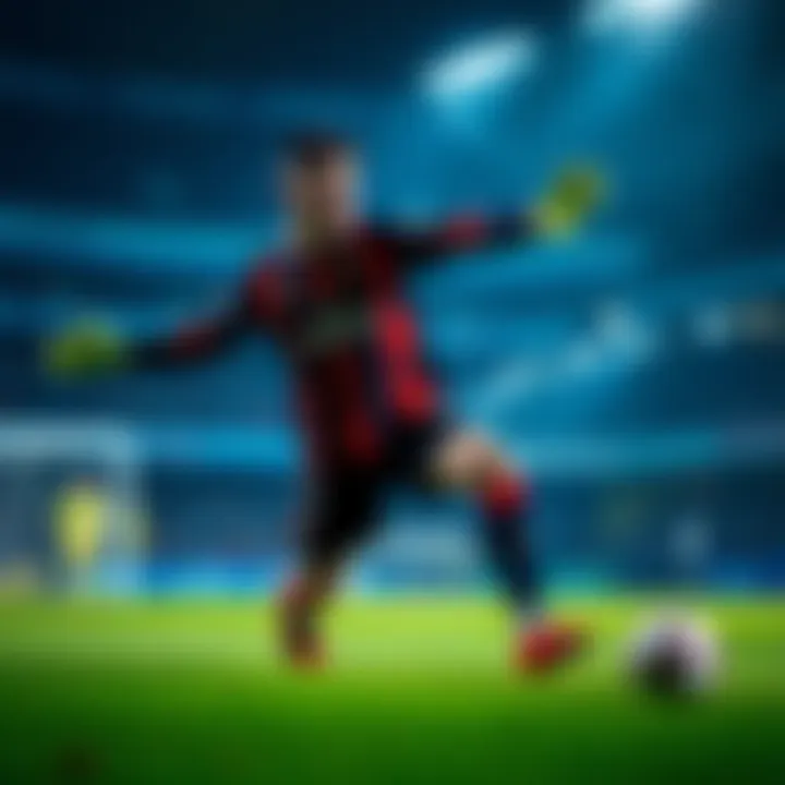 Gianluigi Donnarumma making a save on the soccer field during a match
