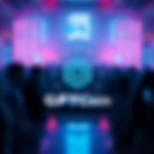 Logo of GPTCoin with blockchain and AI motifs, showcasing partnership with Mvpring