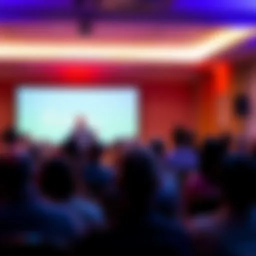 Gregg Bell discussing tokenized yield ideas with a group of engaged panelists and an audience