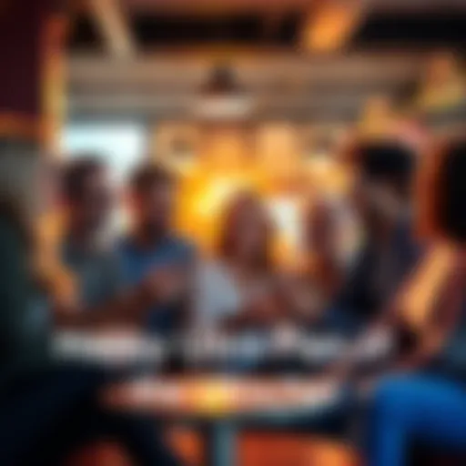 Group of satisfied people sharing their positive experiences with the Ultra plan in a casual setting