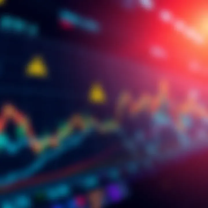 Graph showing the decline of HBar ETF with warning signs for investors