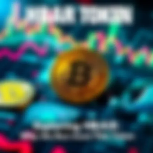 A visual representation of HBAR token surrounded by graphs and other crypto symbols like LINK and ADA, symbolizing investment trends.