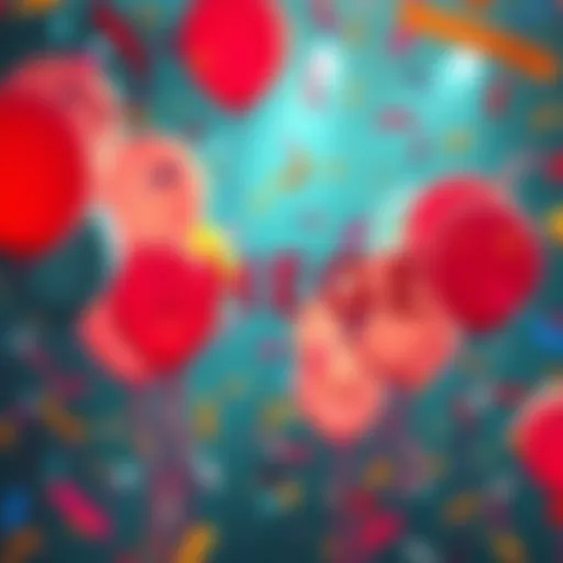 A vibrant graphic celebrating the $HEGE community's new project launch with balloons and confetti