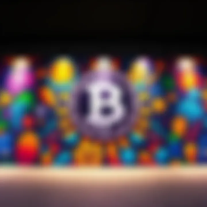 A vibrant mural showcasing the $Hege logo with colorful NFT art elements, symbolizing its marketing campaign on the Solana blockchain.