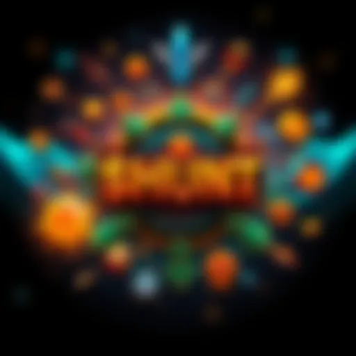 The $HUNT logo surrounded by symbols of missions and rewards, showcasing excitement for the upcoming launch.
