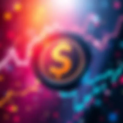 A graphic showing the launch announcement of the $HUNT token with an engaging background and digital elements representing finance.
