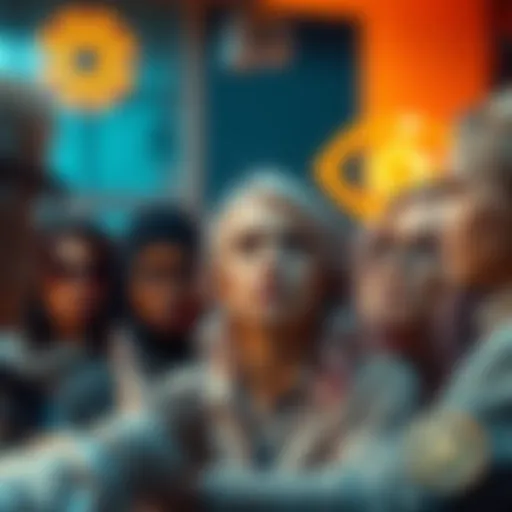 A group of icy white rose gold holders discussing their Amazon Prime benefits loss, showing worried expressions.