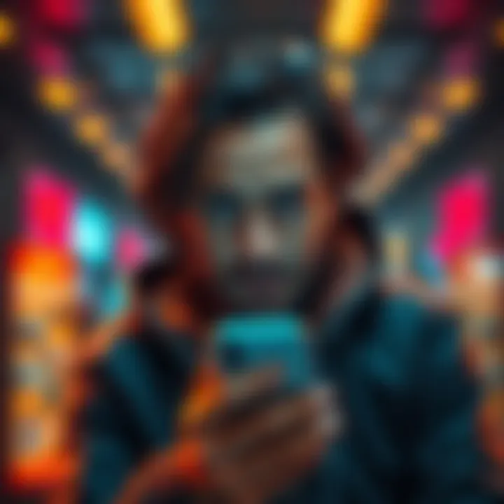 Individual looking frustrated while trying to verify their ID on a phone, facing looping uploads