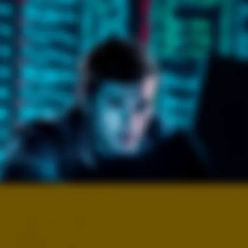 A worried person looking at their computer screen with concern over identity theft issues after a data breach