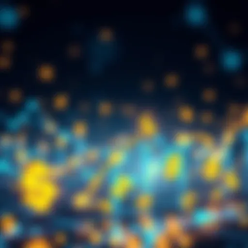 Illustration of a blockchain network with rising currency symbols, reflecting the massive injection of CRO into the market.