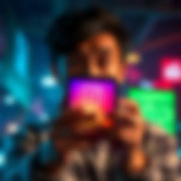 A person looking shocked while holding a smartphone displaying the Instagram logo, highlighting concerns over online security.
