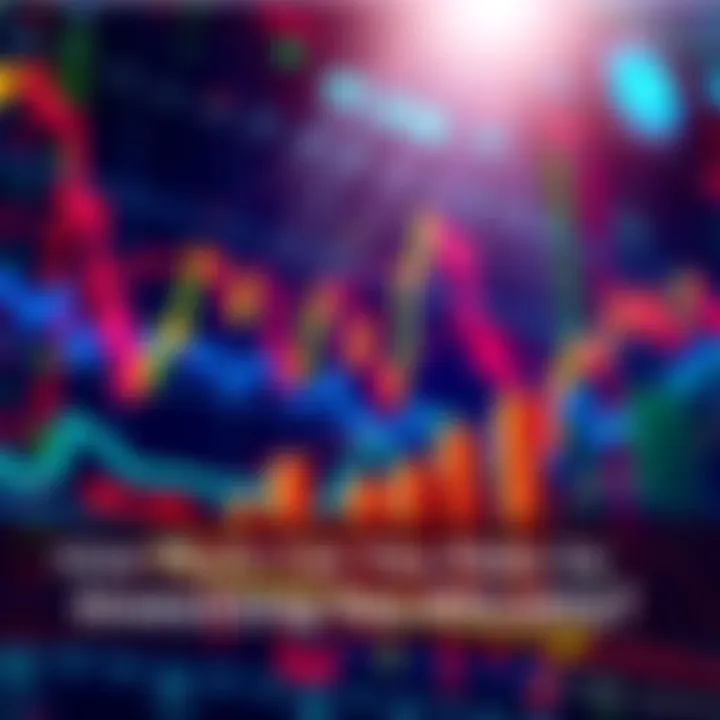 A chart showing rising altcoin values against a background of traditional stock market graphs, symbolizing potential earnings.