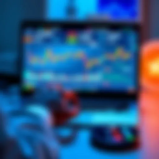 A person analyzing cryptocurrency charts on a laptop, considering investing in Kaspa for 2025