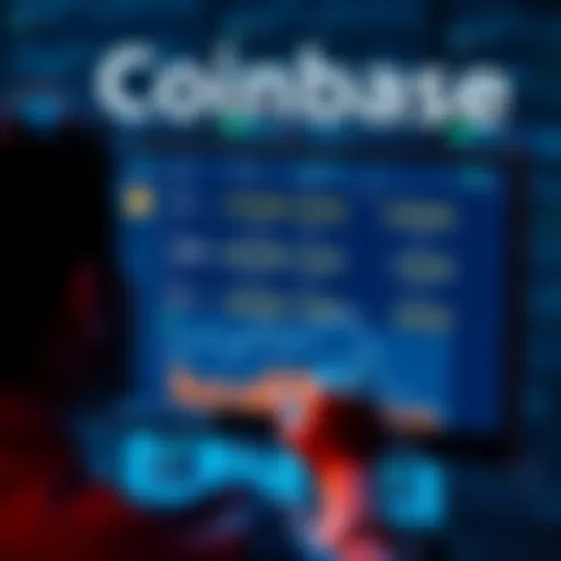 A person looking at a digital screen displaying cryptocurrency values, symbolizing investment in Bitcoin and Ethereum.