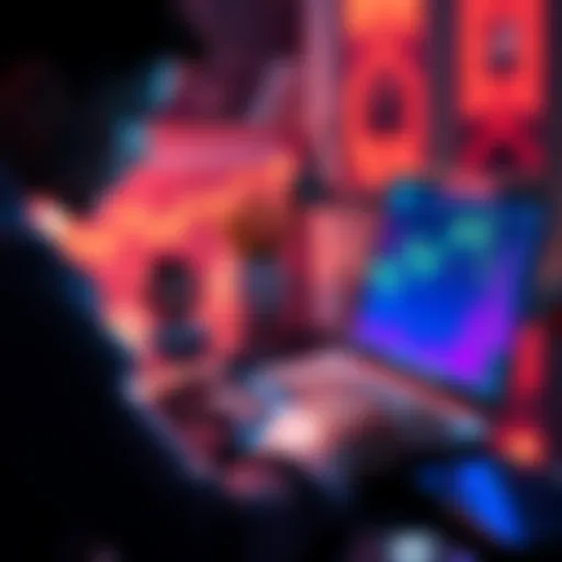 A person analyzing cryptocurrency trends on a laptop, considering an XRP investment