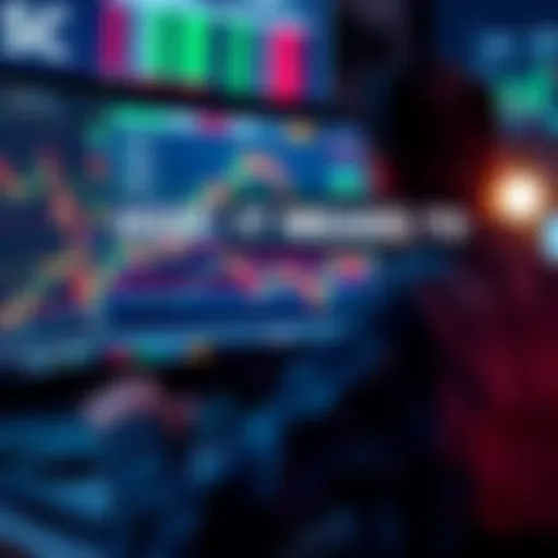 A person looking at financial graphs on a computer screen, representing investment strategies in a volatile market.