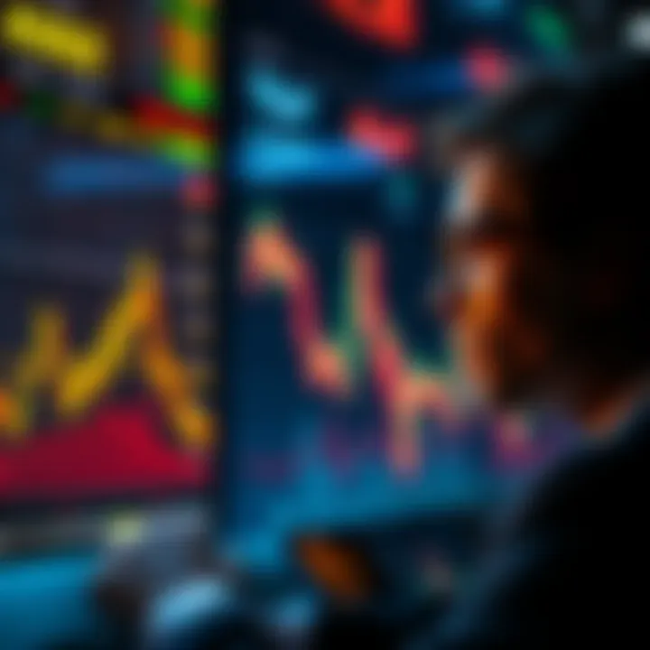 A person analyzing AVAX price charts and market trends while contemplating a large investment.