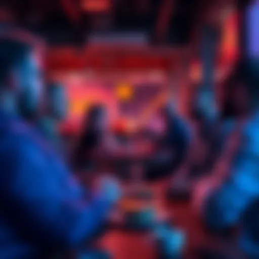 A group of investors talking about cryptocurrency trends in a casual setting