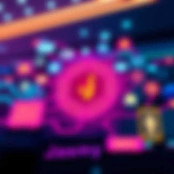 Illustration showing Jasmy logo surrounded by icons representing IoT devices and data ownership