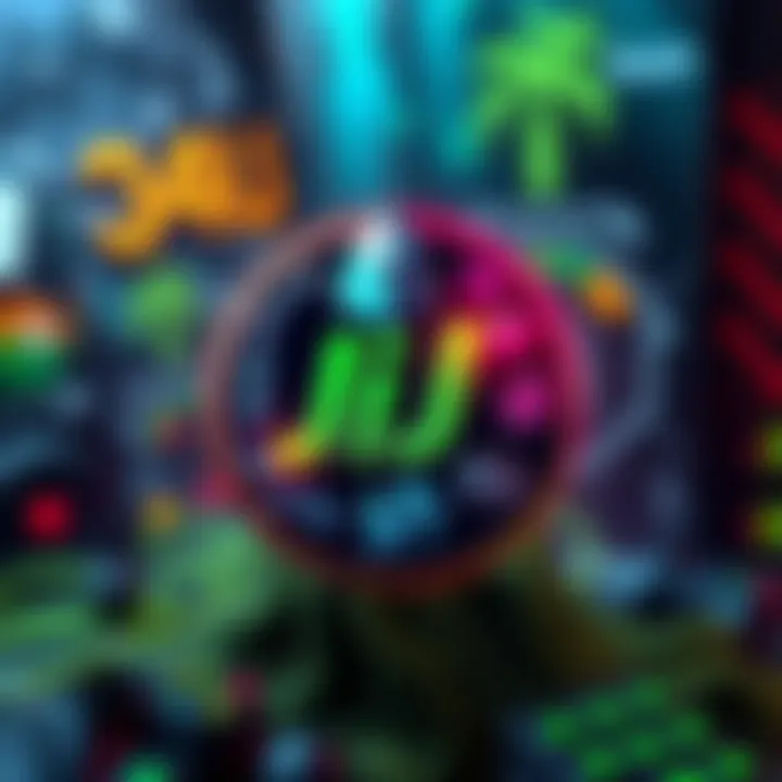 The logo of $JiJ Coin featuring elements of gaming and reforestation, symbolizing community support and future growth