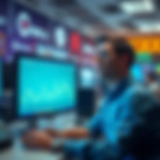 A frustrated trader looking at a computer screen displaying high fees on Jupiter with Orca and Raydium logos in the background.