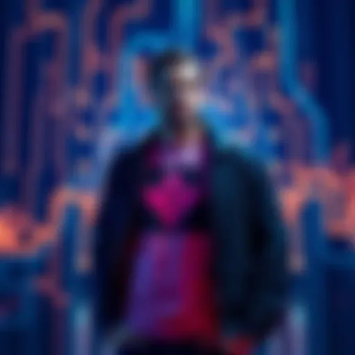 Justin Drake standing with a blockchain graphic behind him, symbolizing the introduction of real-time proving technology