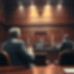 A courtroom scene showing a judge delivering a verdict with spectators in the background reacting to the conviction of Karony, highlighting the seriousness of the case.