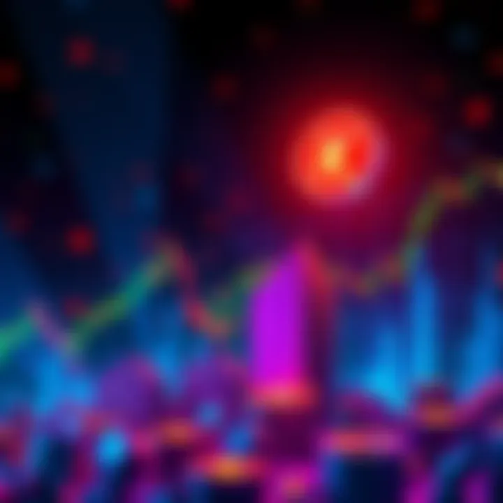 Visual representation of cryptocurrency market with Kas symbol rising, indicating potential price surge to $5-$10 as excitement grows in the community.