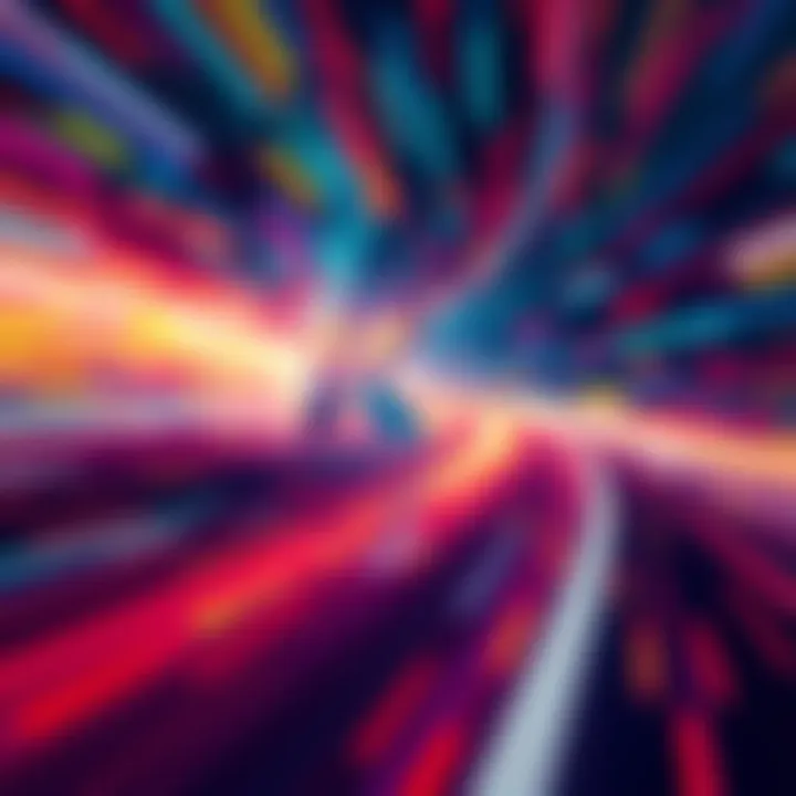 Logo of Kaspa cryptocurrency with a vibrant background representing innovation and speed