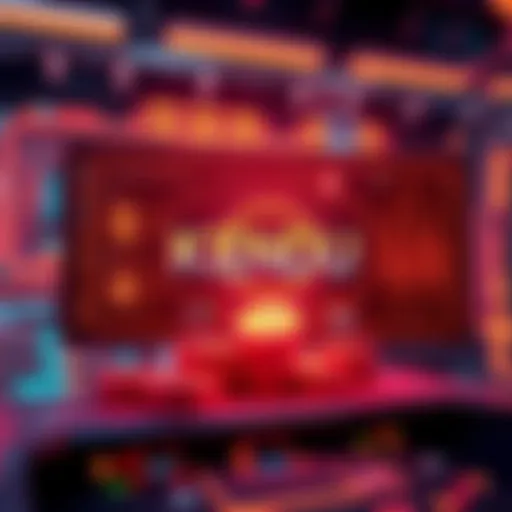A futuristic representation of the $KENDU cryptocurrency with digital coins and a user-friendly interface on a screen.