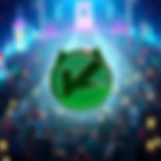 The Kendu logo prominently displayed with a vibrant community background representing growth and excitement in cryptocurrency.