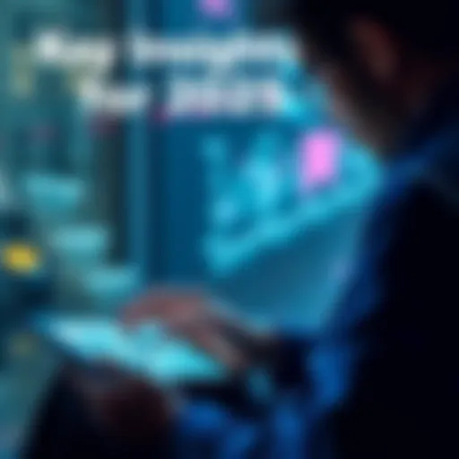 A person reading a news article on a tablet, focused on current trends and issues in 2025