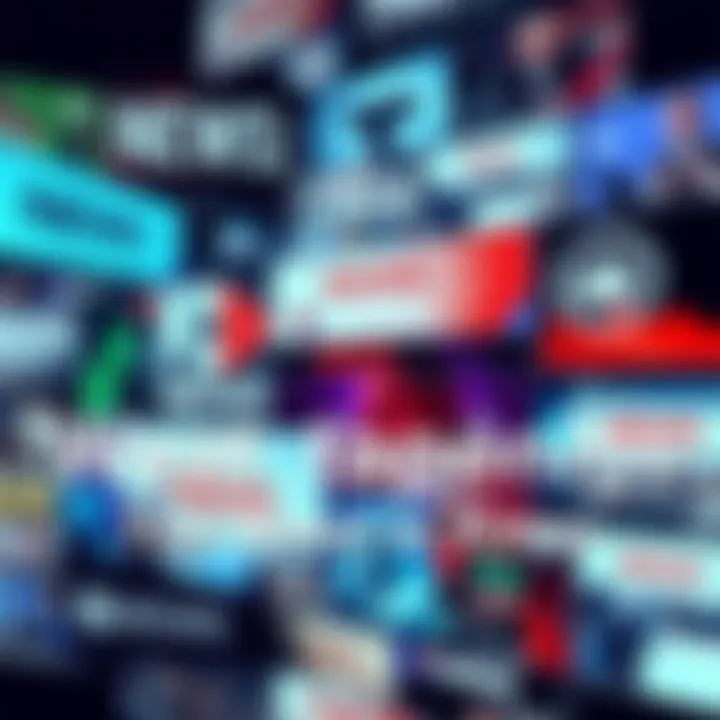 A collage of news headlines from various sectors, illustrating key updates and trends.